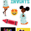 2 Sticker Sheets - Diverse Kids STEM Books & Activities from SeeSoar Kids